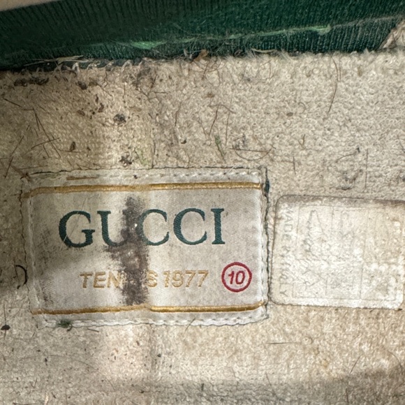 Gucci Beige and Brown Patterned Slip-On Loafers - Picture 12 of 14